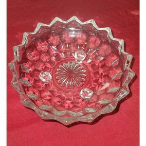 Rare Vintage Fostoria Footed Glass Candy Dish